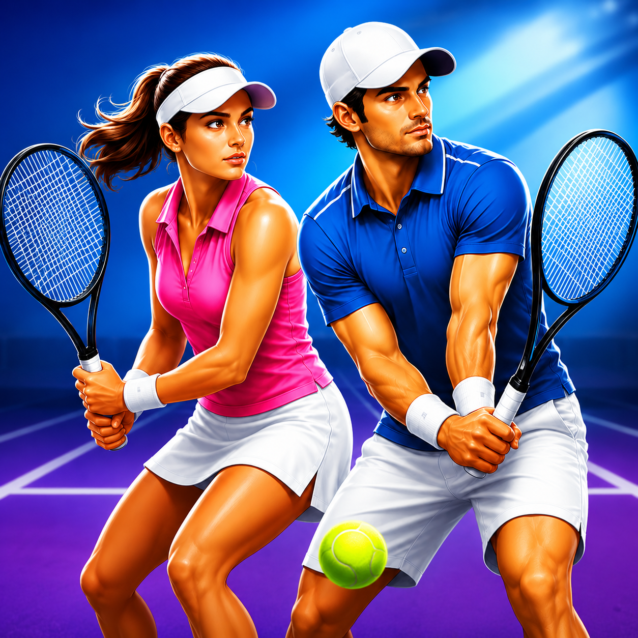 Jogo de tabuleiro de ténis Logo